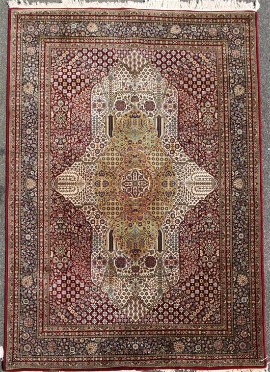 A Belgian carpet, 8ft 4in by 5ft 10in.